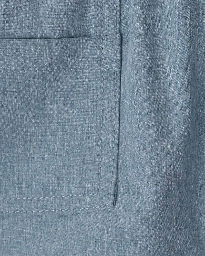 Toddler Boy Woven Pocket Shorts - Blue