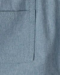 Toddler Boy Woven Pocket Shorts - Blue