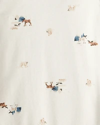 Baby Boy 3-Piece Quilted Vest Outfit Set - Grey/Black