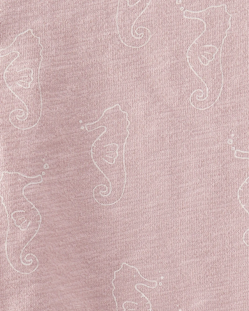 Toddler 2-Piece Seahorse-Print Set Made with Organic Cotton