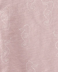 Toddler 2-Piece Seahorse-Print Set Made with Organic Cotton