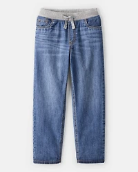 Boys Denim Pull-On Straight Jeans