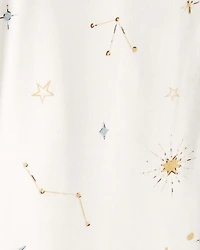 Baby Constellation PurelySoft 2-Way Zip 1-Piece Pajama - Cream