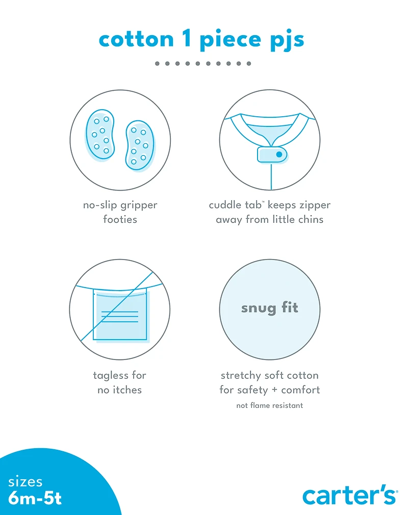 Toddler Girl 1-Piece Owl Print 100% Snug Fit Cotton Footie Pajamas