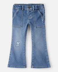 Toddler Girl Denim Bootcut Jeans - Blue