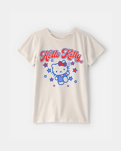 Girls Hello Kitty® Fourth Of July Graphic Tee - Ivory