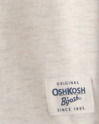 Toddler Boy Short-Sleeve Henley T-Shirt - Cream