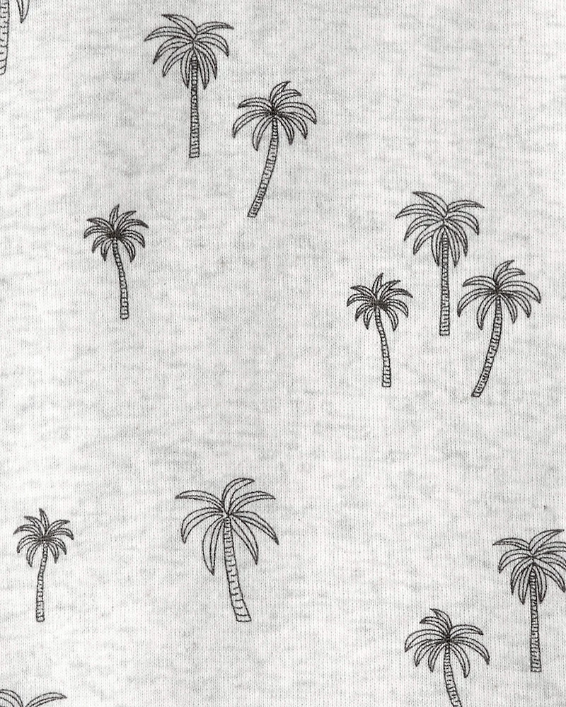 Toddler 2-Piece Organic Cotton Pajamas in Palm Trees