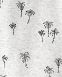 Toddler 2-Piece Organic Cotton Pajamas in Palm Trees