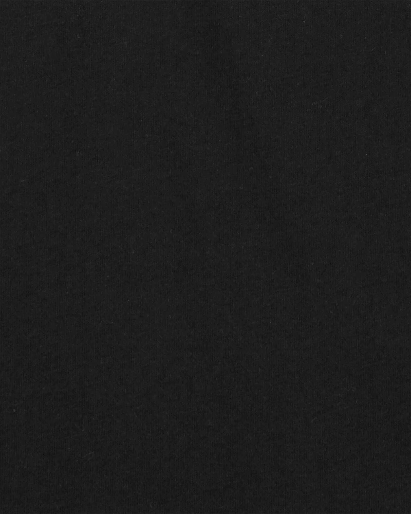 Girls Cotton Tee - Black