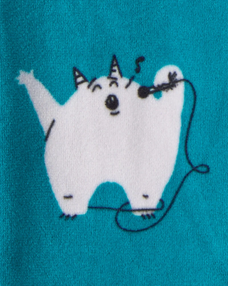 Toddler Boy Monster DreamPlush Snug Fit 2-Piece Pajamas - Teal