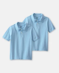 Boys -Pack Uniform Piqué Polo Shirts