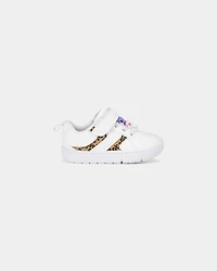 Baby Girl Every Step® First Walker Cheetah Sneakers - White/Brown