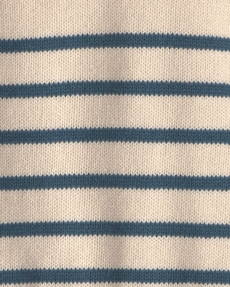 Baby 2-Piece Organic Cotton Knit Sweater & Pant Set in Stripes