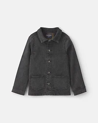 Boys Denim Utility Jacket - Black