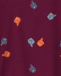 Boys Gameday Long-Sleeve T-Shirt - Burgundy