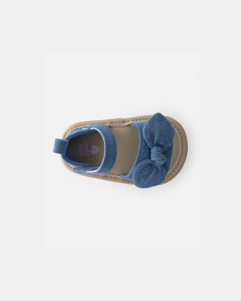 Baby Girl Bow Sandals - Blue