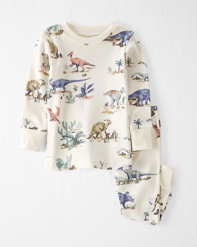 Baby Dinosaur Print Organic Cotton Pajamas Set