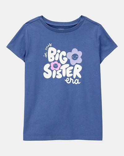 Girls Big Sister Short-Sleeve Graphic Tee - Blue