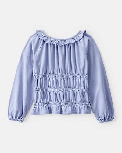 Girls Long-Sleeve Top - Blue