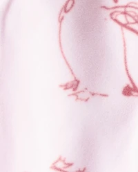 Baby Girl Penguin Cozy Jogger Pant - Pink