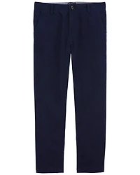Boys Husky Fit Stretch Chino Pants - Navy