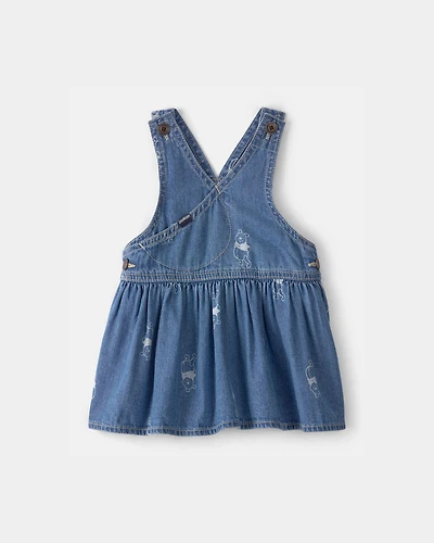Baby Girl Disney© Winnie the Pooh Denim Wrap Skirtall - Medium Wash