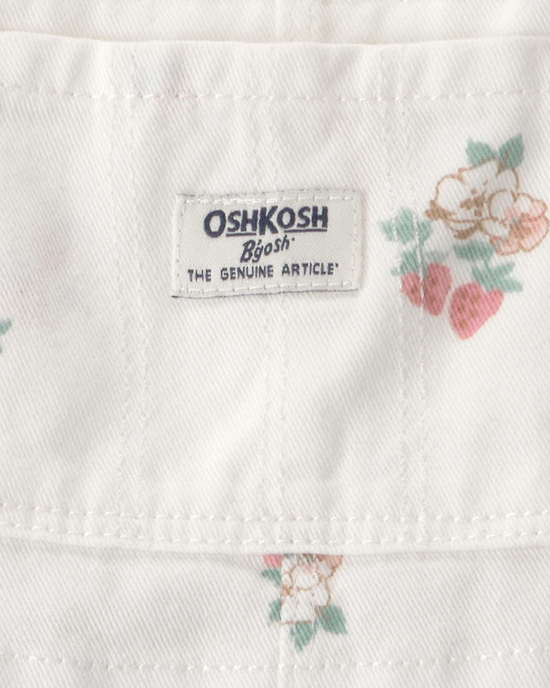 Baby Girl Strawberry Skirtall - White