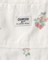 Baby Girl Strawberry Skirtall - White