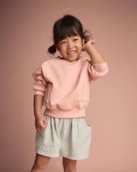 Toddler Otter Sweatshirt™ with Pockets - Light Pink