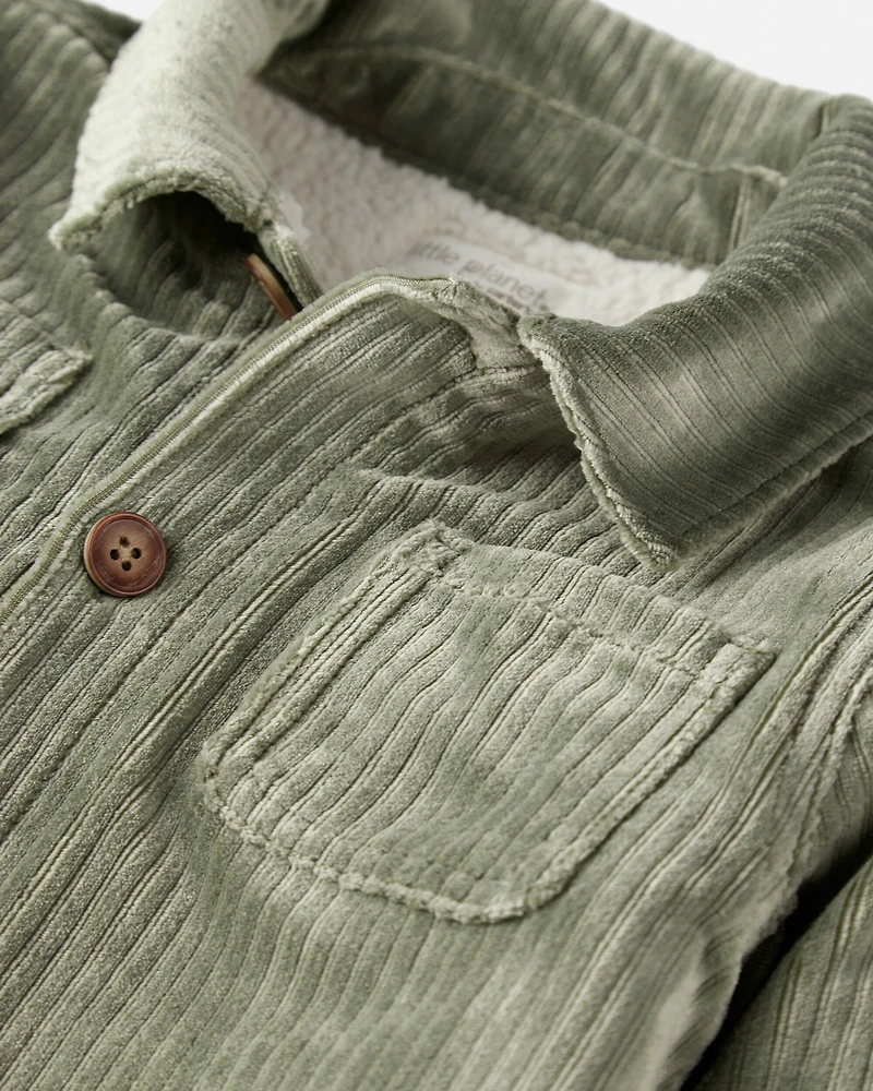 Baby Boy Recycled Ribbed Velour Jacket