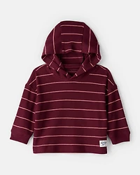 Baby Striped Long-Sleeve Hooded Top