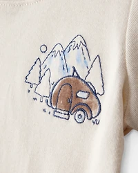 Baby Boy 3-Piece Button-Down Outfit Set - Maroon/Brown