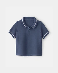 Baby Boy 2-Piece Polo Shirt & Short Set - Blue