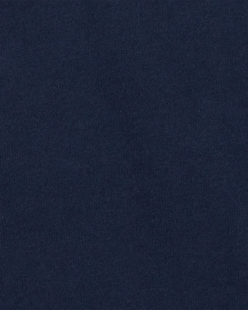 Baby Boy Short-Sleeve Henley Tee - Navy