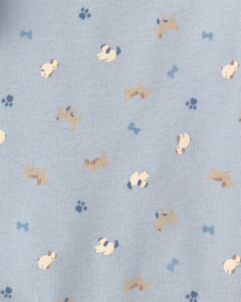 Baby Boy 2-Pack Dog Short-Sleeve Rompers - Blue