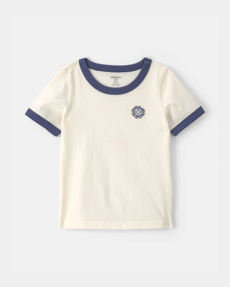 Toddler Boy OshKosh Clover Graphic Tee - Cream