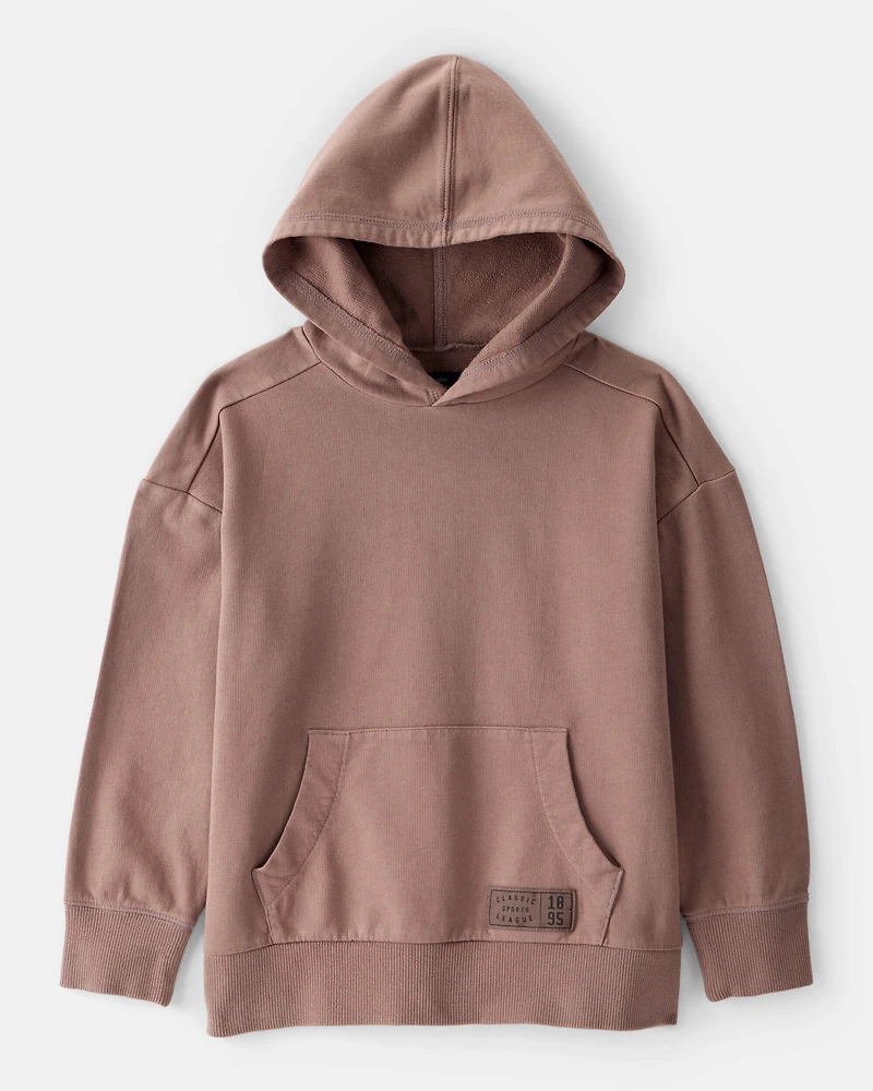 Boys French Terry Hoodie - Brown