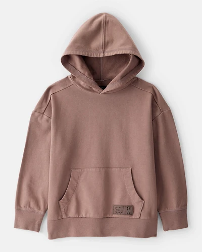 Boys French Terry Hoodie - Brown