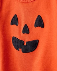 Baby Halloween Pumpkin Jumpsuit - Orange
