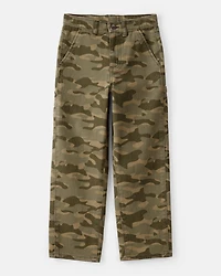 Boys Camo Carpenter Fashion Pants