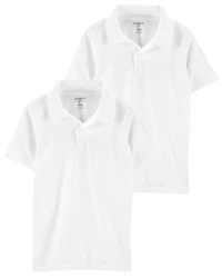 Kid -Pack Pique Cotton Uniform Polos