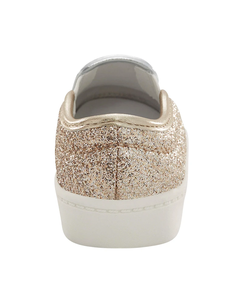 Kid Metallic Slip-On Casual Shoes