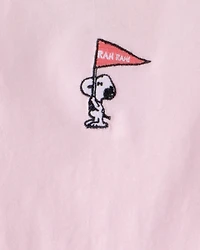 Girls Peanuts Snoopy Long-Sleeve Top - Pink