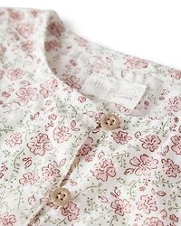 Girls Organic Cotton Dress in Prairie Blossom Print