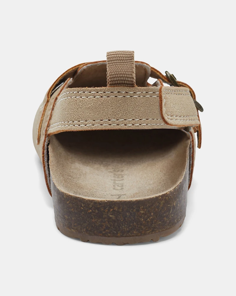 Toddler Casual Slip-On Clogs - Tan