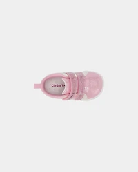 Baby Girl Every Step® First Walker Shimmer Sneakers - Pink