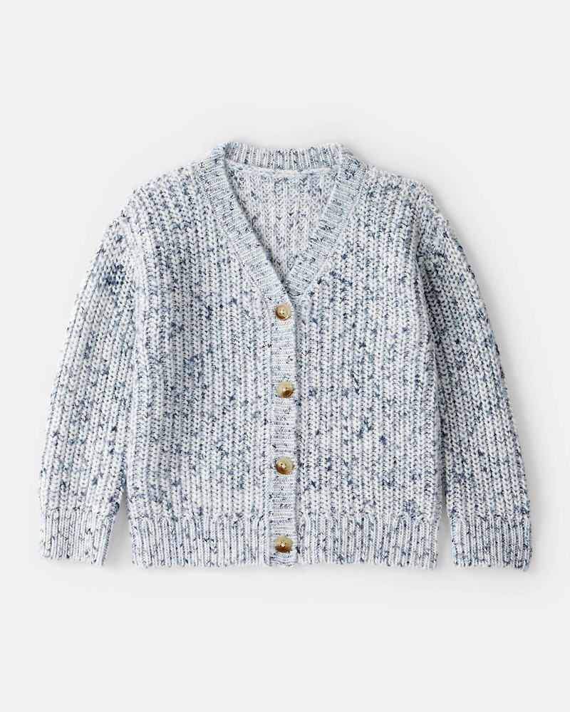 Toddler Girl Cardigan Sweater - Grey
