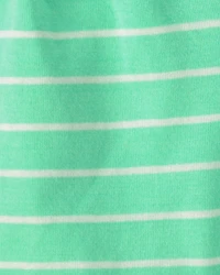 Baby Boy 2-Piece Car Striped Sleeveless Top & Short Set - Blue/Green