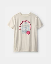 Boys 'Big Sandwhich Club' Graphic Tee - Ivory